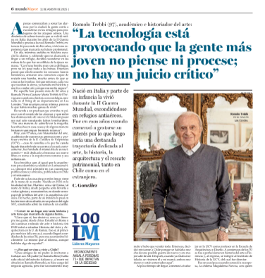 Entrevista a Romolo Trebbi Faggioli