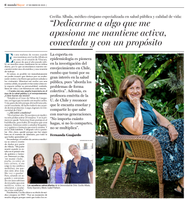 Entrevista a Cecilia Albala Brevis