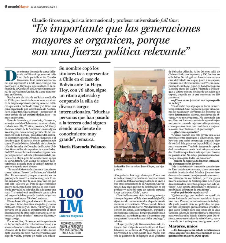 Entrevista a Claudio Grossman