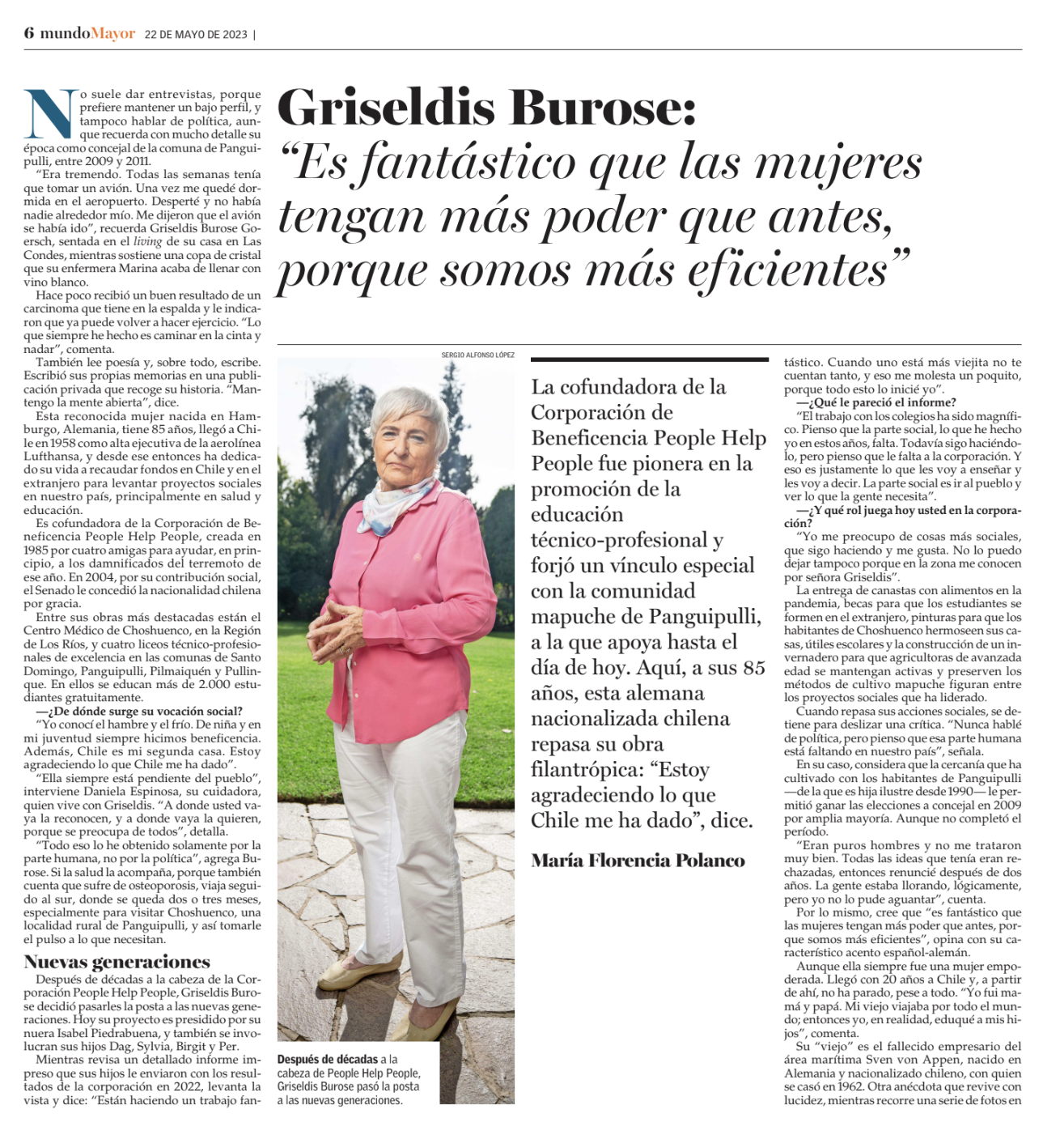 Entrevista a Griseldis Burose Goersch
