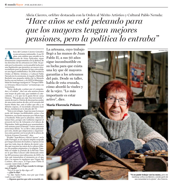 Entrevista a Alicia Cáceres