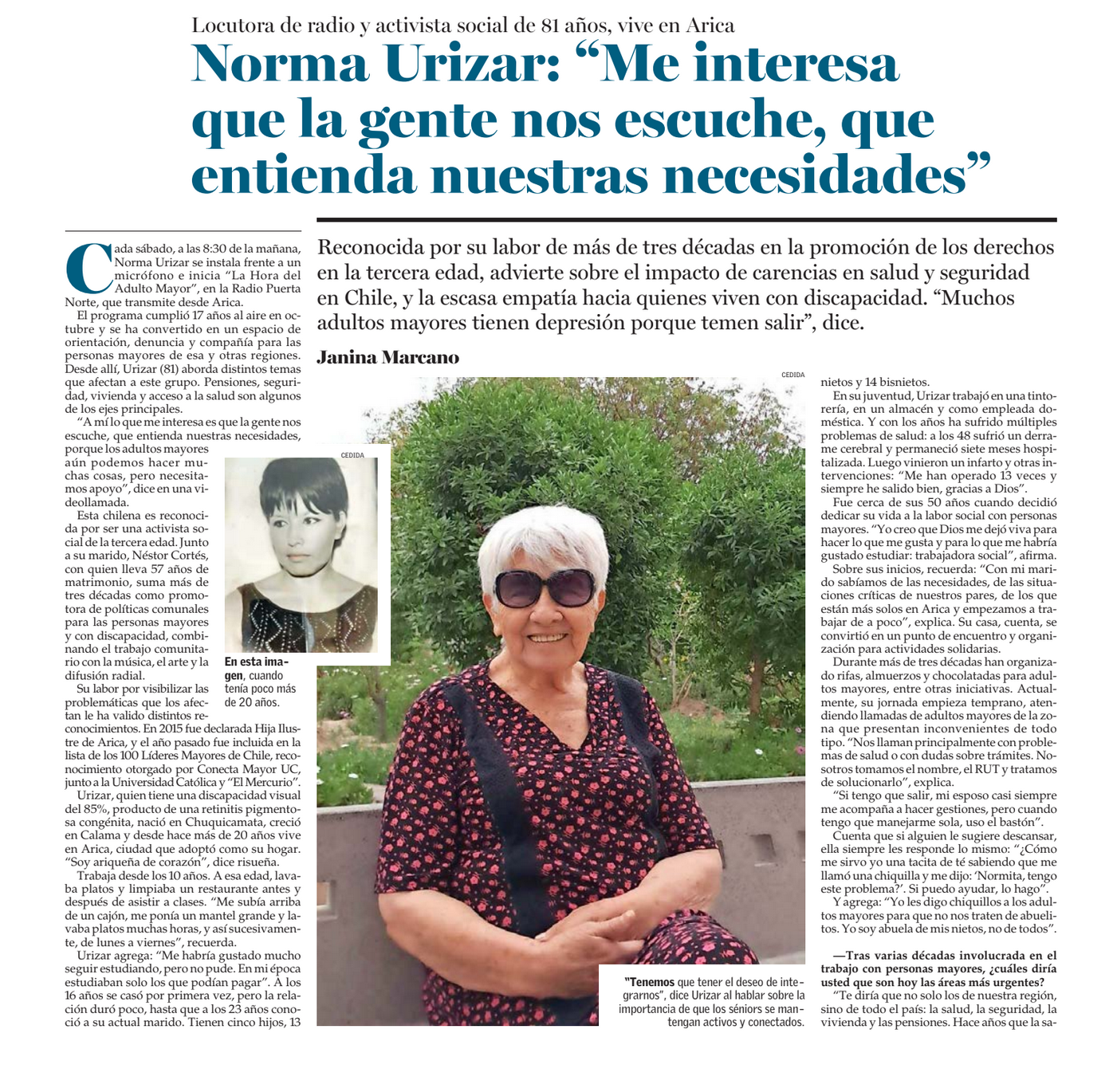 Entrevista a Norma Urizar Narea