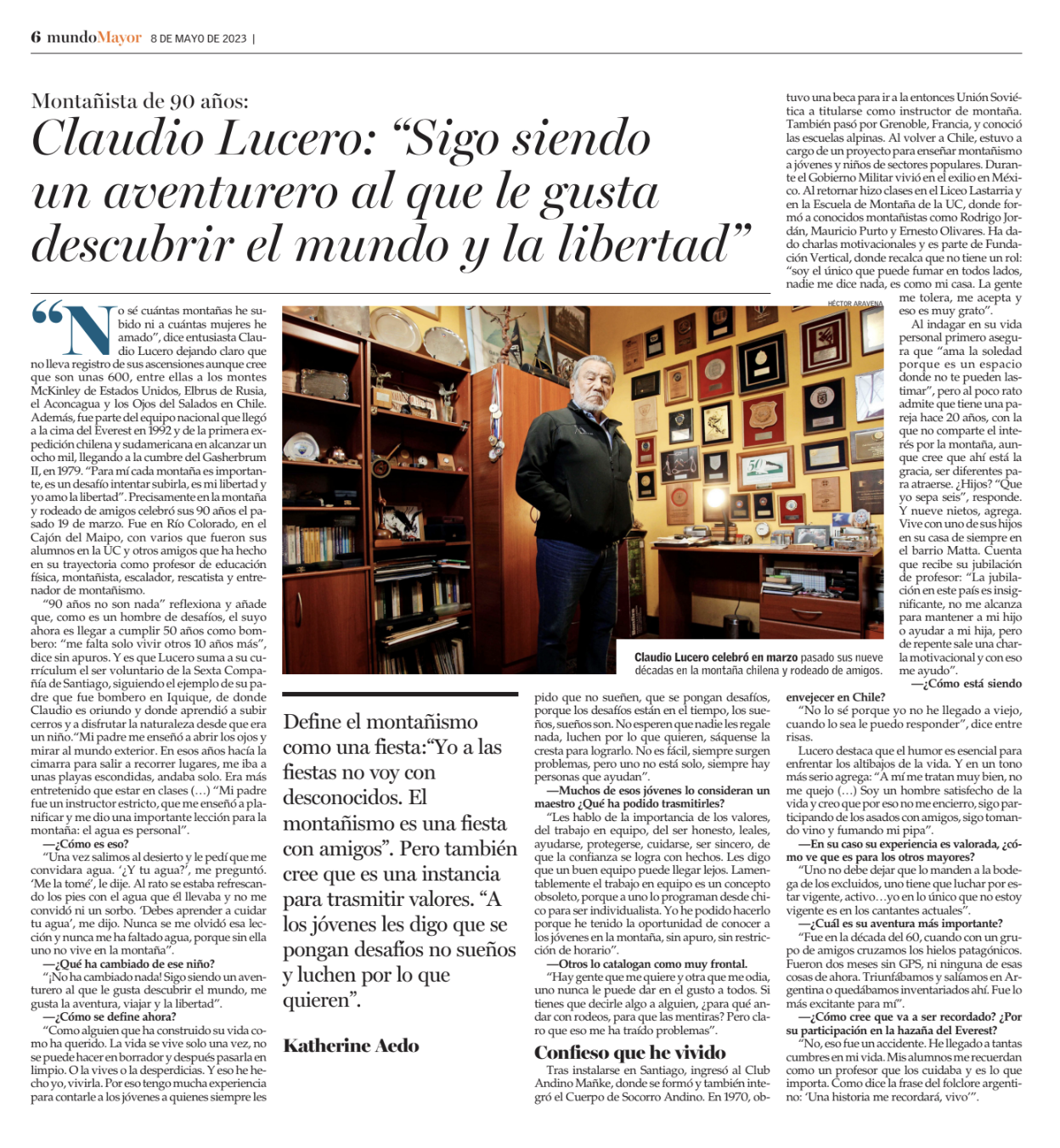 Entrevista a Claudio Lucero Martínez
