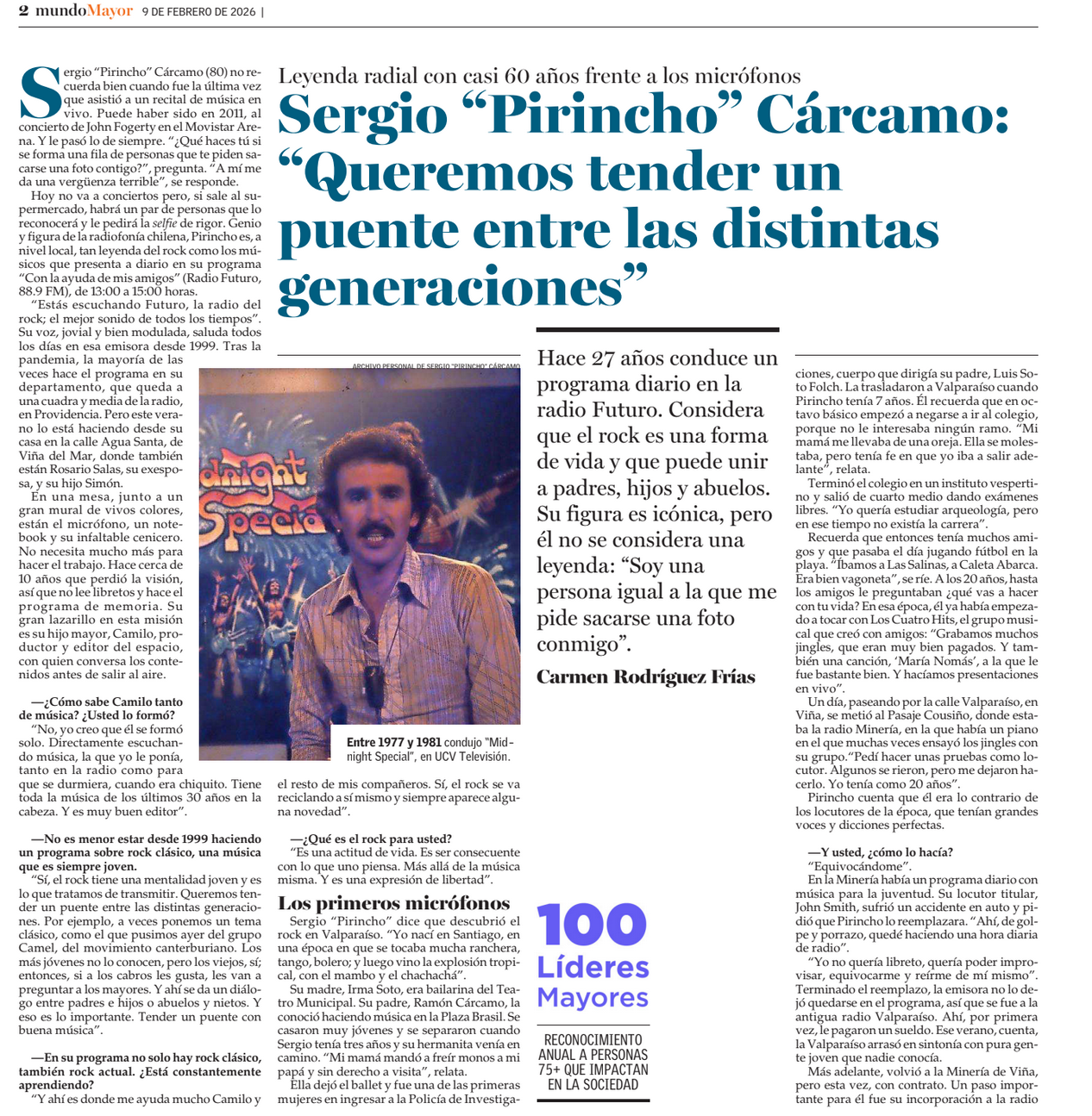 Entrevista a Sergio ‘Pirincho’ Cárcamo Soto