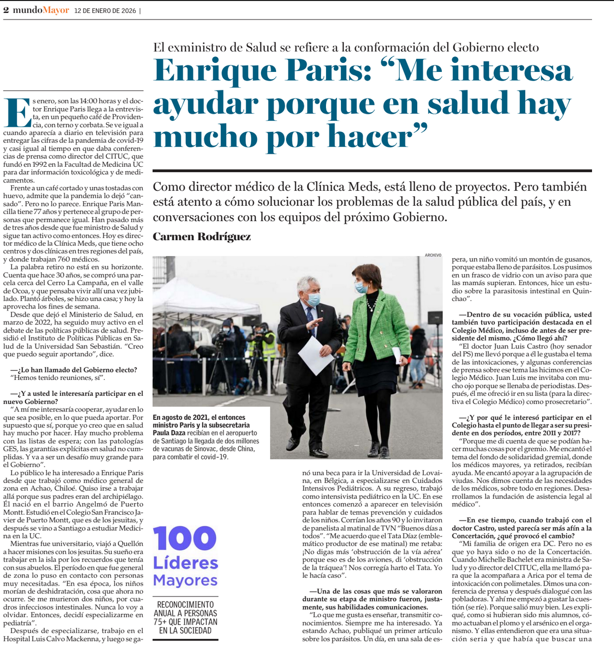 Entrevista a Enrique Paris Mancilla