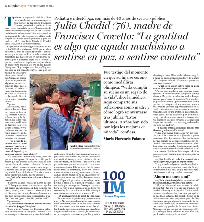 Entrevista a Julia Elizabeth Chadid