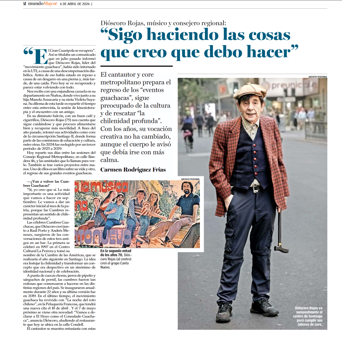 Entrevista a Dióscoro Rojas Campos