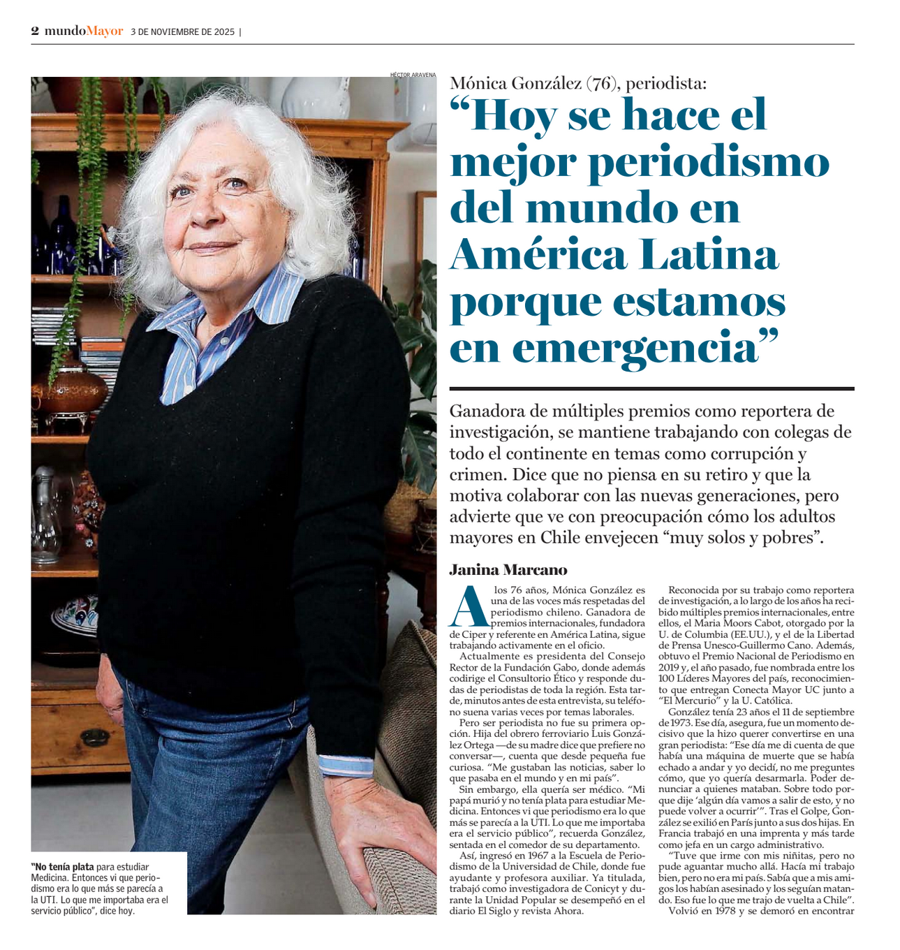 Entrevista a Mónica González Mujica