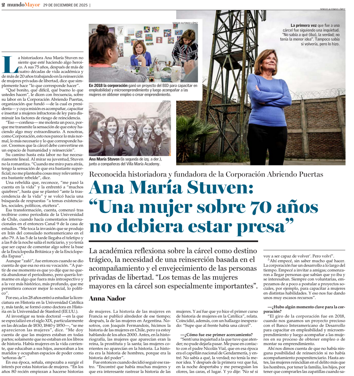 Entrevista a Ana María Stuven Vattier
