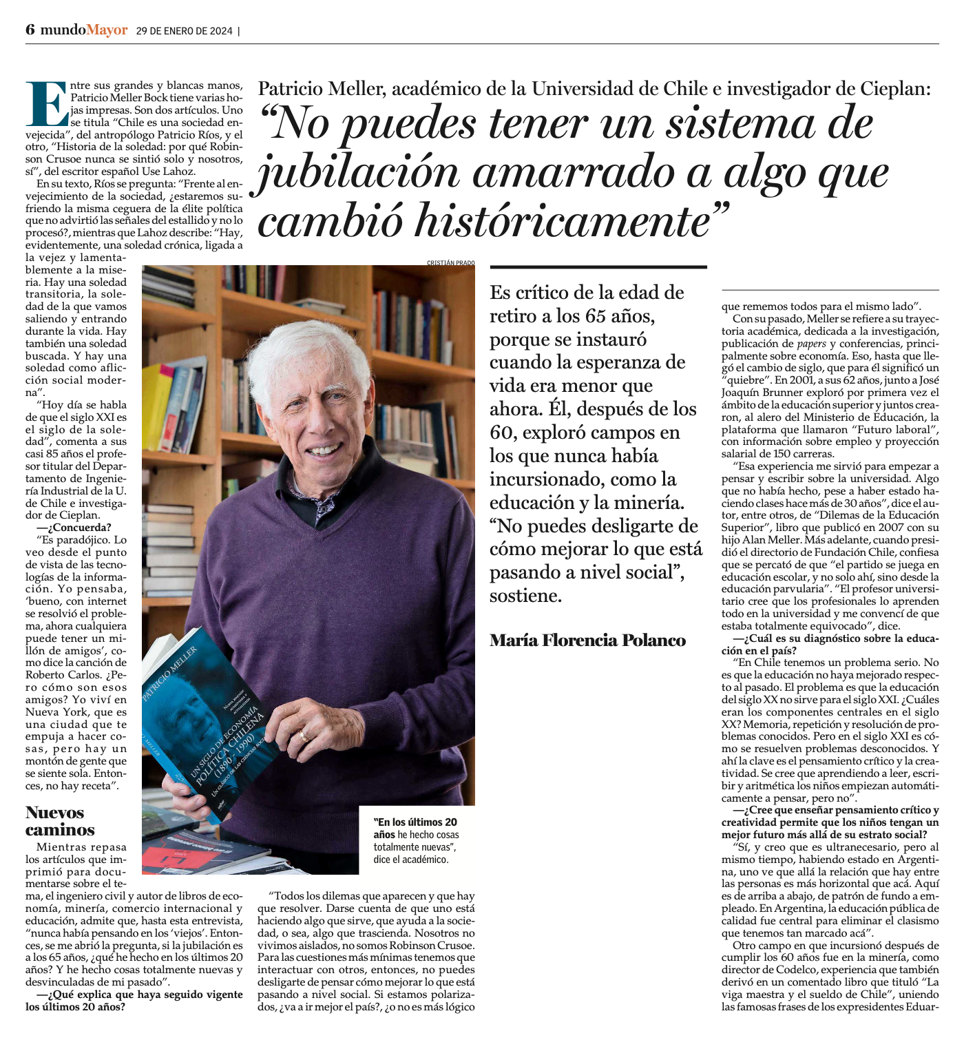 Entrevista a Patricio Meller Bock