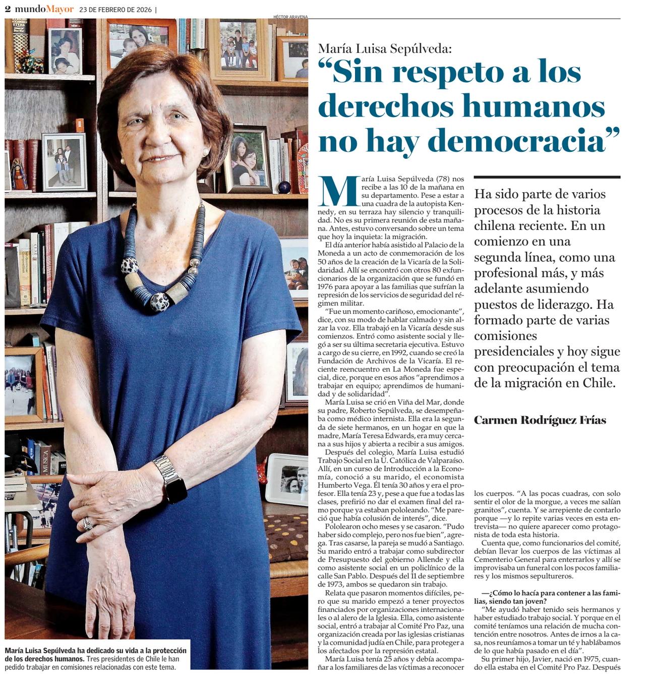 Entrevista a María Luisa Sepúlveda Edwards