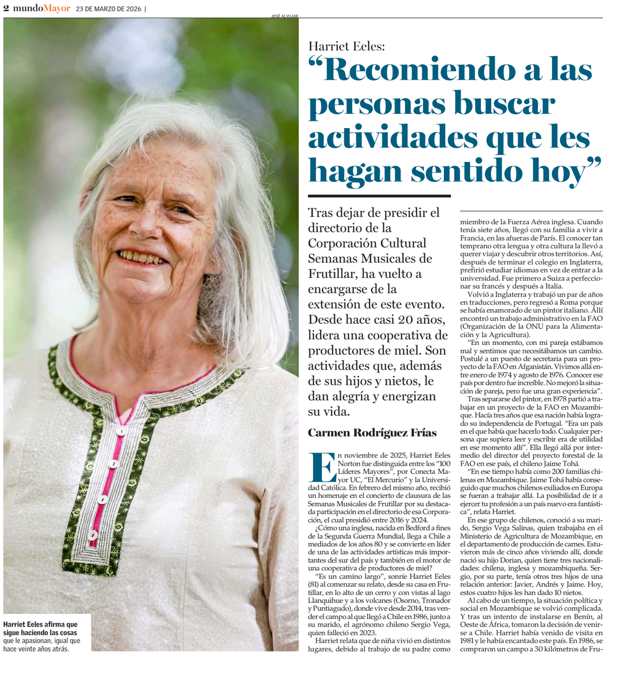 Entrevista a Harriet Eeles Norton