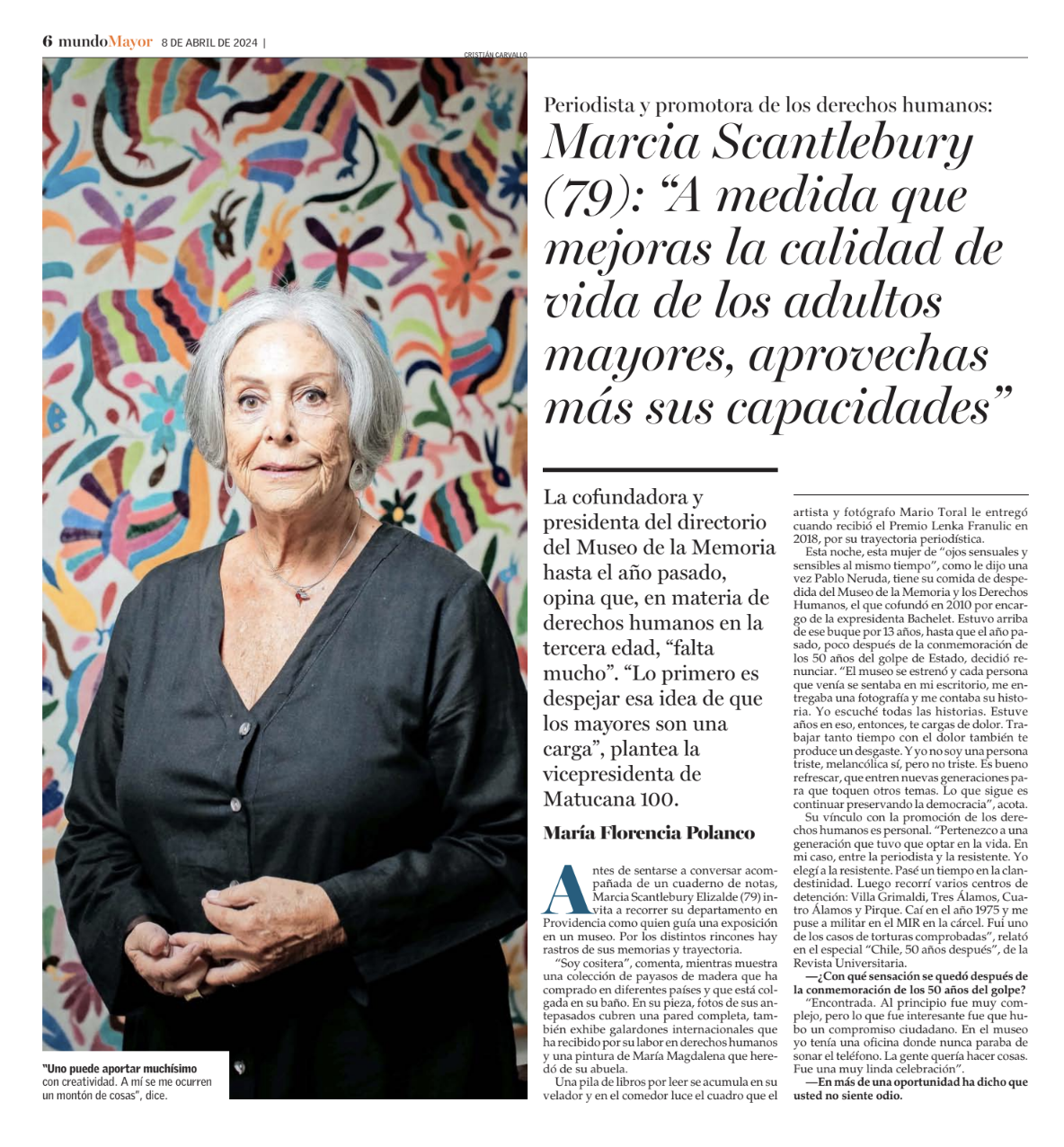 Entrevista a Marcia Scantlebury