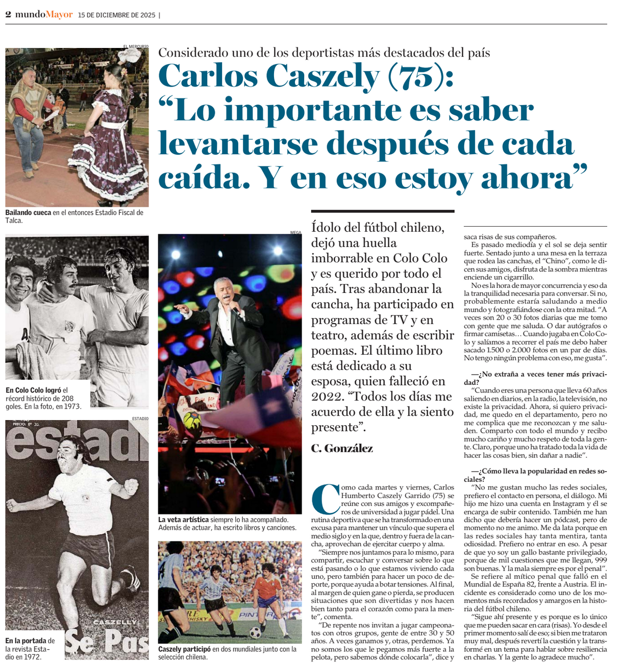 Entrevista a Carlos Humberto Caszely Garrido